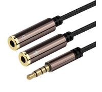 Adattatore per Cuffie e Microfono, Splitter 3,5mm Spina Aux a Doppio Jack | Sdoppiatore Cuffie, Adattatore Audio Stereo per Computer Portatili Telefoni Cellulari Cuffie