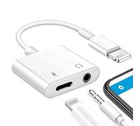 Adattatore per cuffie multifunzione certificato Apple MFi, permette di ascoltare musica e ricaricare contemporaneamente, supporta la funzione di