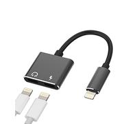 Adattatore per cuffie per iPhone (2 in 1) Dual Lightning Jack Splitter Connettore di carica audio Caricabatterie Cavo Aux Adaptador para per Apple MFI Certificato per 14 13 12 11 Pro Max Mini 7 8 Plus