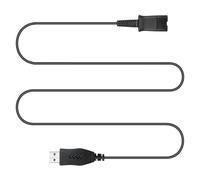 Adattatore per Cuffie QD a USB Cavo, Connettore QD a cavo USB-A per Plantronics Quick Disconnect Cuffie Cablate Compatibile con computer Laptop PC Desktop Mac UC Skype Lync Softphone Windows Linux