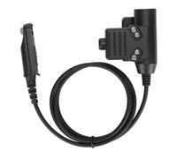 Adattatore per cuffie tattiche Push To Talk tipo U94 con cablaggio civile, antiscivolo, impermeabile, resistente e durevole, plug and play, riduzione