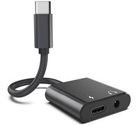 Adattatore per cuffie USB C compatibile con Samsung Galaxy A73, A54, A53, A33 5G, jack da 3,5 mm, supporto splitter per microfono
