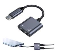 Adattatore per cuffie USB Type C, cavo audio da 3,5 mm, ricarica rapida 2-in-1, adattatore per cavi per telefoni tablet e computer | per musica audio Streaming Home Office Travel Electronic Device