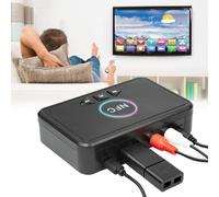 Adattatore per cuffie wireless 4TV, trasmettitore e ricevitore Bluetooth con audio HD a bassa latenza adattiva AptX, interfaccia multifunzionale