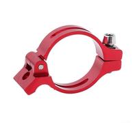 Adattatore per deragliatore anteriore per bicicletta, in lega di alluminio, adatto per tubi da 31 8 mm e 34 9 mm, supporta il morsetto del cambio e distribuzione uniforme della pressione (rosso 34,9