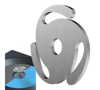 Adattatore per dischi in alluminio massiccio, uso stabile e leggero, in alluminio, solido adattatore per dischi in vinile, per la casa, DJ Café, amanti della musica, per interni