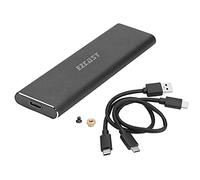 Adattatore per disco rigido SSD M2 NVME PCIe Enclosure M.2 a USB Tipo C 3.1 GEN2 M Custodia rigida chiave esterna senza attrezzi per laptop, nero