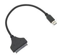 Adattatore per Disco Rigido, velocità di Trasferimento da USB a 6 Gbps ABS per Chip ASM1153E da 2,5 Pollici Spina e Cavi USB 3.0 Riproduci SSD HDD 7-15 Mm con Indicatore LED