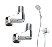 Adattatore per Doccia da Rubinetto da Vasca,Connettore di Ricambio ad Angolo Regolabile,Prolunga per Doccetta - per Lavanderia, Ristrutturazione Lavello, Cucina e Miglioramenti Casa