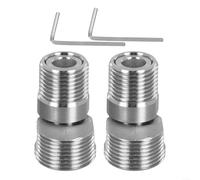 Adattatore per doccia, piede curvo ad angolo regolabile a 360 gradi, 2 pezzi con vite eccentrica ad angolo esteso telescopico con braccio piegato (stile corto)