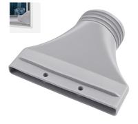 Adattatore per Finestra Piatto per Condizionatore Portatile | Connettore Universale Tubo di Scarico 22x25 cm con 4 Linguette | Grigio per Climatizzatore e Asciugatrice