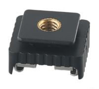 Adattatore per flash con attacco a vite da 1/4 di pollice, estensore per slitta fredda in metallo per Canon 430EX II 580EX Flashgun fotografia ombrello staffa 2,3 x 2 x 1,5 cm