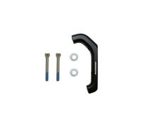 MASSI Adapt.Freno Disc FLATMOUNT>POSTMOUNT 160 Adattatore Freno, Adulti Unisex, Nero, Taglia unica