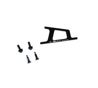 Adattatore per freno a disco anteriore XLC br-x107 flat mount Noir 180 mm