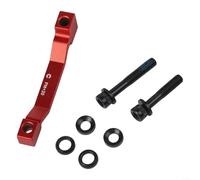 Adattatore per freno a disco per bicicletta da 160 mm a 180/203 mm, in alluminio per una maggiore potenza frenante con per ROTOR (rosso, 180 mm)