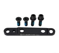 Adattatore per freno a disco per bicicletta, montaggio piatto 140/160 mm per ROTOR, in lega di alluminio ad alta resistenza con viti M5 per prestazioni ottimali (F140/F160)
