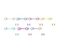 Adattatore per freno a disco per pinze freno da strada per bici - Supporto freno anteriore e posteriore in lega, base per freno a disco a vite, 6 x 2 x 2 cm, leggero per hardware (verde)