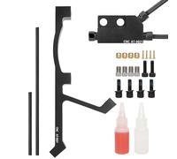 Adattatore per freno a disco, supporto di montaggio in lega di alluminio, adatto per kit di conversione freni a disco da 203/220 mm, per l'uso durante il ciclismo, all'aperto, fango su strada e città
