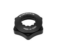 Adattatore per freno a disco trasforma il montaggio del disco in 6 fori per il bloccaggio dell'assale Fibrax Centerlock Noir