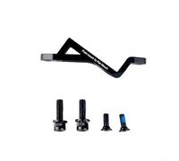 Adattatore per freno a montaggio diretto a piatto per mountain bike da strada, convertitore pinza a disco CNC in lega di alluminio + supporto da 20 mm 140-160 mm, nero