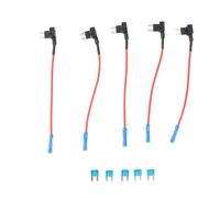 Adattatore per fusibili, 5 pezzi Adattatore per fusibile automatico per auto Mini Portafusibili a lama per bancomat con fusibile a lama 15 A