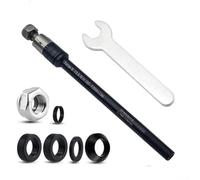 Adattatore per gancio di traino da 160-178 mm, per rimorchio da bicicletta, M12 x 1,0 per Thule per Qeridoo Croozer con chiave, lega di alluminio