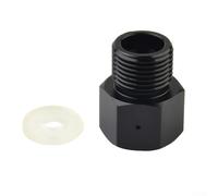 Adattatore per gas, convertitore adattatore T21 da 4 a W21.8 14, connettore esagonale in alluminio per filettatura interna esterna del cilindro SodaStream