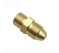 Adattatore per gas in ottone da CGA580 a FOR G5 a 8 cilindri, compatibile con sistemi di regolazione Argon utilizzati in laboratori aerospaziali e di ingegneria