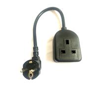 Adattatore Per Generatore Carson EURO Con Spina Schuko Ibrida 16A E Presa UK 13A