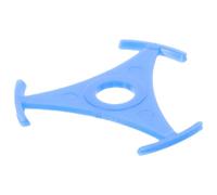 Adattatore per Giradischi in Plastica, Triangolare e Circolare Blu | Accessorio per Vinile, Facile da Usare, Compatibile Molti Lettori, Migliora L'ascolto