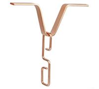 Adattatore per grondaia in ferro galvanizzato resistente alla ruggine con gancio a V, progettato per collegare catene da pioggia e controllare il flusso d'acqua all'esterno (colore rame)