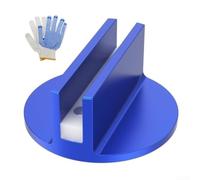 Adattatore per Guida Binario Fresatrice in Alluminio con Magnete per Bordi e Spigoli Compatibile per bosch 7.6cm(Blue set, pack of 1)