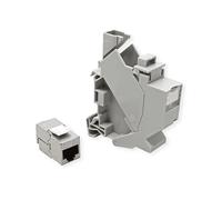 ADATTATORE PER GUIDA DIN ROLINE 26.11.0379 - Cat-6A schermato Keystone senza attrezzi