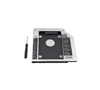 Adattatore per hard disk compatibile con laptop universali, sostituzione dell'unità ottica con supporto dual boot e funzionalità plug and play.