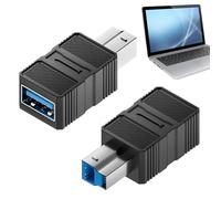 Adattatore per Hard Disk Esterno, Adattatore di Estensione Dati USB a B 3.0, Connettore Plug and Play con Trasferimento Dati ad Alta Velocità per Scanner, Docking Station, Hub e Computer