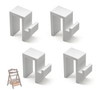 Adattatore per Hauck Alpha Plus e Beta Plus Seggiolone Bambino - Supporto Portaoggetti per IKEA Trofast Contenitore, Accessorio Adatto per Bebè Giochi,Installazione Facile, senza Forare (4 Pezzi)