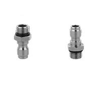 Adattatore per idropulitrice 2 pezzi 1/4 adattatore di accoppiamento per idropulitrice a sgancio rapido per tubo da giardino connettore pistola a spruzzo auto (4#)