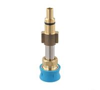 Adattatore per idropulitrice ad alta pressione in ottone da 1/4", connettore rapido con manicotto blu, compatibile con interfacce Karcher e Leroy per la pulizia dello scarico delle fognature e il