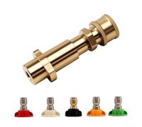 Adattatore per idropulitrice da 35,5 cm con 5 punte per ugelli spray, accoppiatore a connessione rapida per serie K2 K6, struttura in metallo per lavaggio a pressione intensa