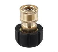 Adattatore per idropulitrice elettrica, 5000 PSI, 1/4 e 3/8 Quick Connect femmina a M22 14 mm/15 mm femmina, accoppiatore in plastica, acciaio inossidabile e connettore in ottone per (1/4)