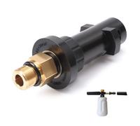Adattatore per idropulitrice in ottone, connettore per cannone in schiuma da 1/4", set di adattatori per idropulitrice a testa cilindrica compatibile con Karcher K Series K2/K3/K4/K5/K6/K7 per auto ad