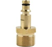Adattatore per idropulitrice M22 in ottone - Attacco rapido con attacco serie K per Kärcher, Nilfisk, Bosch e dispositivi da giardino elettrici (connettori robusti per collegamenti dell'acqua, adatto