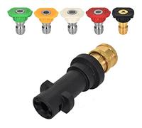Adattatore per Idropulitrice per attacco rapido da 1/4", Compatible per Karcher serie K2-K7,con 5Pcs Ugelli per Idropulitrici, Idropulitrice Spruzzo Set per La Pulizia Dell'auto E Il Giardinaggio (A)