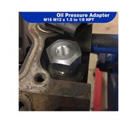 Adattatore per Indicatore di Pressione Olio Motore e Temperatura Liquido di Raffreddamento per Motori per Ls1 4.8 5.3 da 6.0x1.5 A 1/8 NPT,