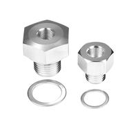Adattatore per Indicatore di Pressione Olio Motore e Temperatura Liquido di Raffreddamento per Motori per Ls1 4.8 5.3 da 6.0x1.5 A 1/8 NPT,