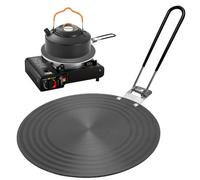 Adattatore per induzione 24 cm, piastra adattatore per induzione con manico pieghevole per isolamento termico, adattatore per induzione con rivestimento ad alta temperatura, piastra adattatore per