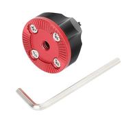 Adattatore per ingranaggi in alluminio con vite di montaggio da 3/8" per il posizionamento comune per gabbia dell'attrezzatura della fotocamera, accessori da studio, adattatore per ingranaggi