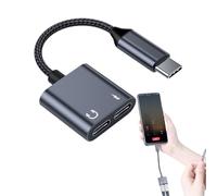 Adattatore per jack per cuffie di tipo C - Dongle audio a ricarica rapida, splitter per accessori per computer 2 in 1 | Per telefono, tablet, laptop, dispositivi USB di tipo C e cavo ad annuncio