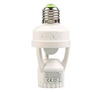 Adattatore per lampadina attivata dal movimento: adattatore per lampada, base di illuminazione, convertitore lampadina a grilletto, controllo mani libere, supporto rilevamento a risparmio energetico