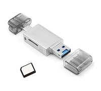 Adattatore per lettore di schede di memoria nano e TF SD su USB C e USB 2.0